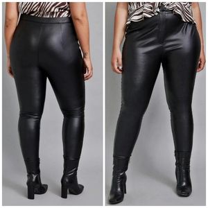 Faux Leather Bodycon Stretch Pants